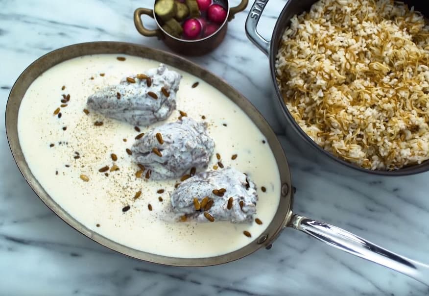 Syrian Style Lamb Stew with Cream (Lamb Shakiryeh)