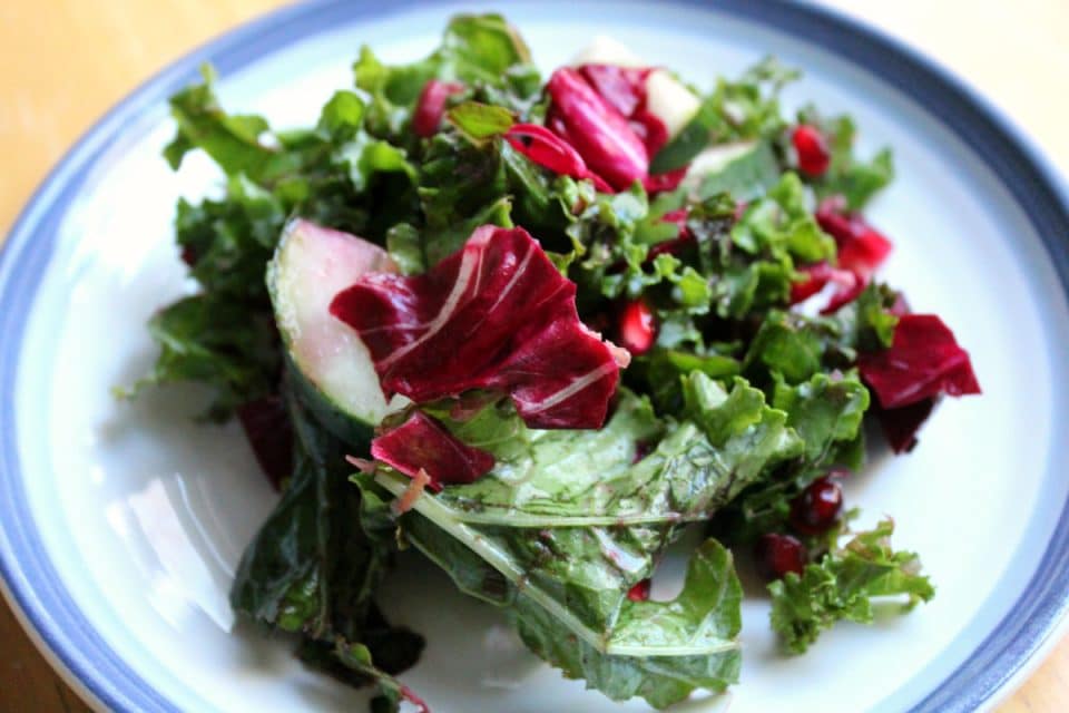 Red Winter Kale Salad