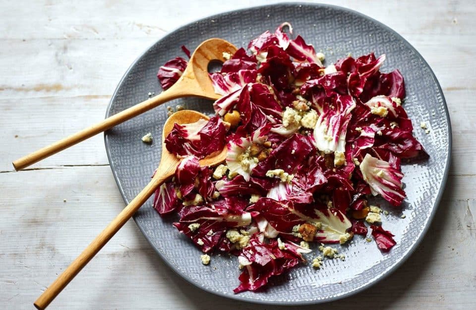 Radicchio, Chestnut and Blue Cheese Salad