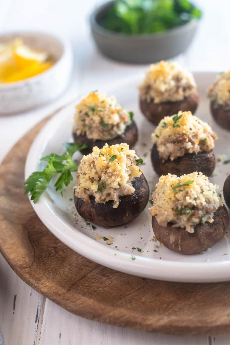 sausage stuffed mushrooms